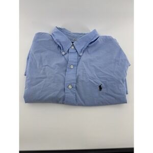 Ralph Lauren Blake Lightweight Cotton Men's Blue Button Down Size XL